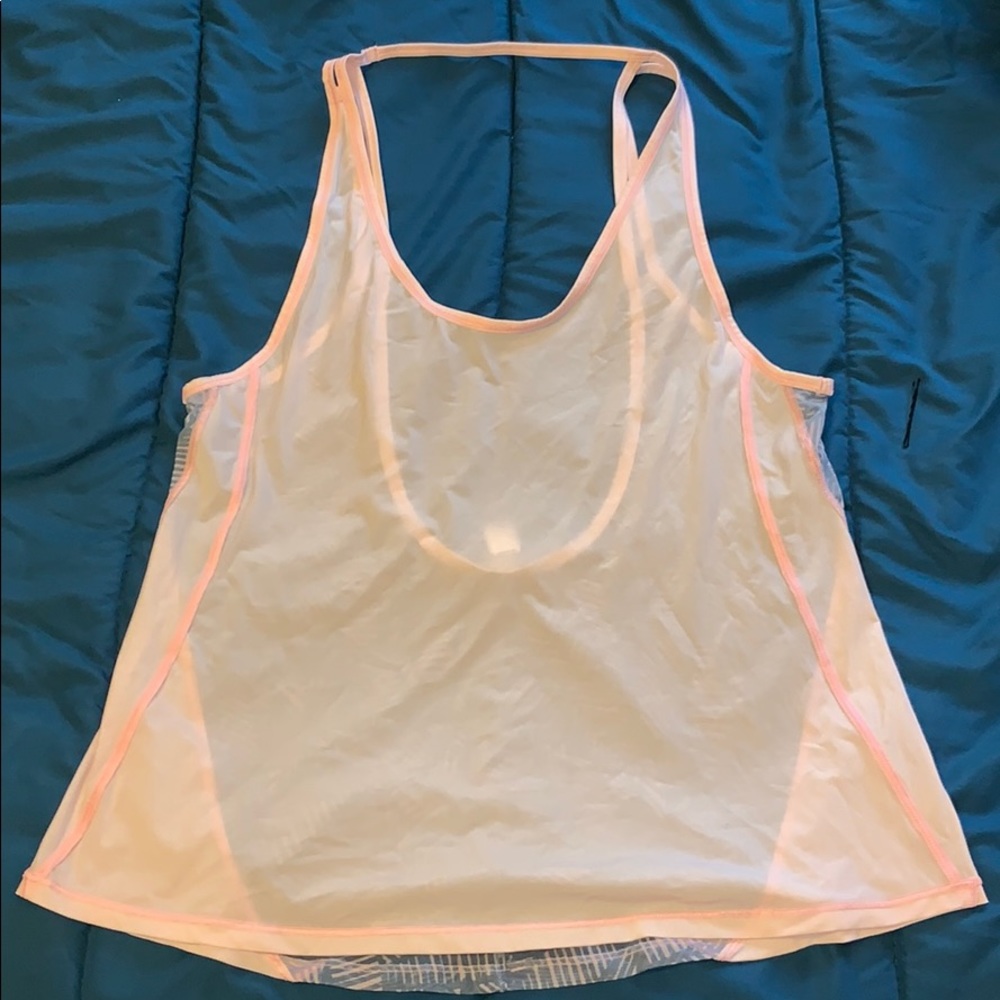 Baby pink and blue Lululemon tank top